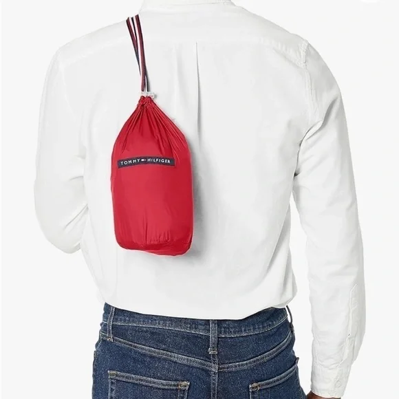 Tommy Hilfiger Red Packable Coat - Picture 8 of 8